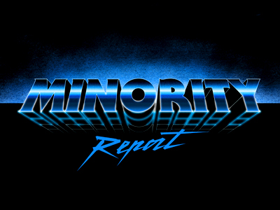 Minority Report Retro-futuristic Type By Livio Bernardo On Dribbble