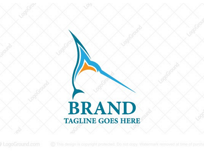 Marlin Swordfish Logo brand design fish fishes graphic logo logos marlin marlin logo ocean swordfish swordfish logo