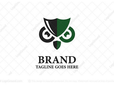 Shield Owl Logo bird brand branding design graphic design logo logos owl owl logo owls security shield