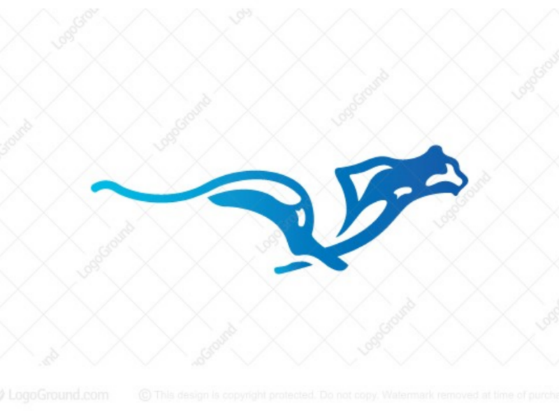 Awesome Running Cheetah Logo Design Stock Vector (Royalty Free) 1472363237  | Shutterstock