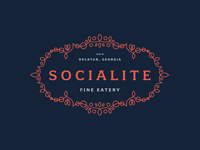 Socialite - Restaurant Identity Design branding design logo logo design typography