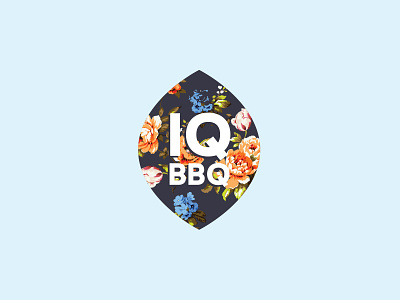 IQ BBQ Logo/Identity bbq chintz restaurant restaurant logo