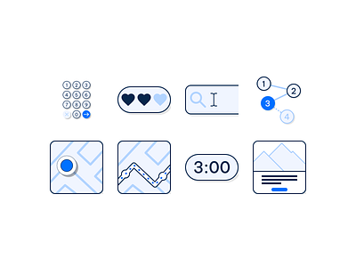 Yunow Components icon set dashboard graphic design icons picto set