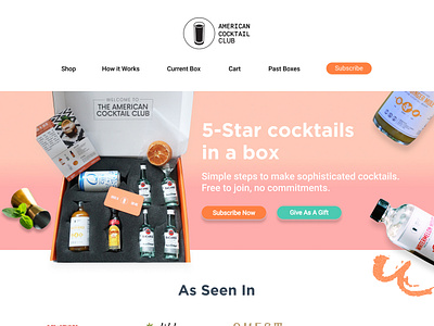 Cocktail Website Design