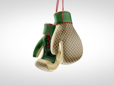 Gucci Boxing Gloves 3d art boxing gloves branding design fashion graphic design gucci luxury streatwear street art