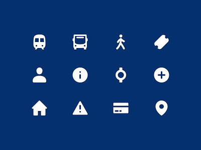 First Bus Iconography app bus first bus future platforms icon set iconography journey nudds train transport