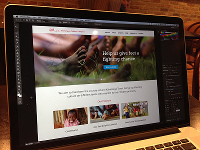 The KCP Site Redesign africa banner charity clean design kenya non profit nudds responsive the kcp web design