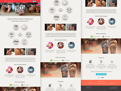 Responsive Project Page africa charity feet icons kenya long page non profit nudds responsive