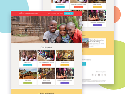 KCP Landing africa blogs charity footer header landing non profit nudds responsive sponsorship web