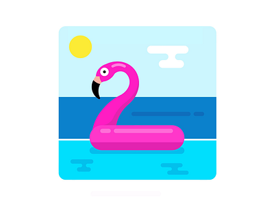 Vacation chill assembly flamingo holiday nudds pool summer swimming vacation