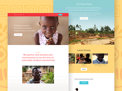 Landing Page africa banner blog charity home kenya landing non profit nudds pattern squarespace website