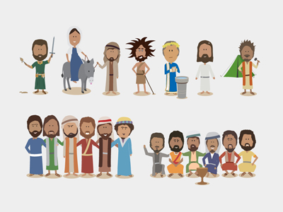 Bible Character Illustrations by Samuel Nudds on Dribbble