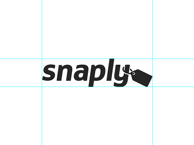 Snaply Logo black and white branding clean guides logo design nudds price tag simple snaply tag