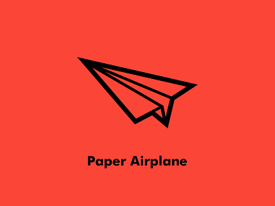 Paper Airplane icon nudds paper airplane red thenounproject vector