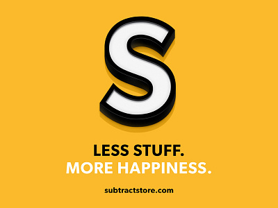 Subtract Store launch nudds store subtract yellow