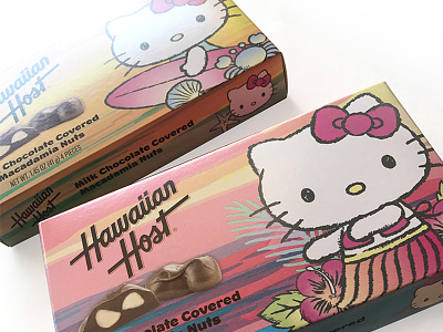 Hello Kitty x Hawaiian Host candy chocolate hawaii hawaiian host hello kitty packaging