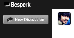 New Discussion Button for Besperk besperk button new discussion ui