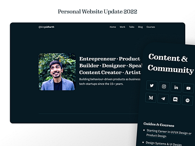 Personal Website Update 2022