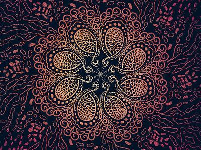 Mandala Psychedelic Experiments line art mandala procreate psychedelic trippy