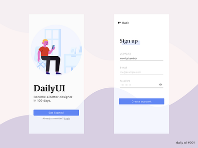 DailyUI #001 Sign Up