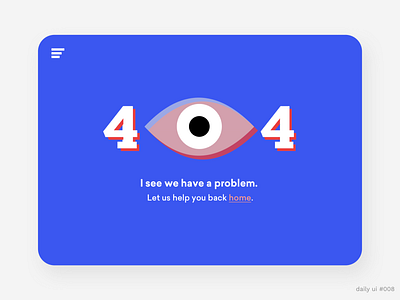 DailyUI #008 - 404 page