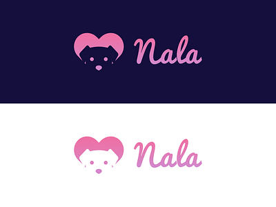 Logo Nala dog dog logo logo nala app