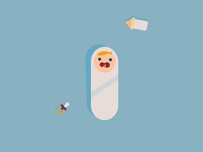 Baby capsule art babies branding design designer illustraion illustrator ui