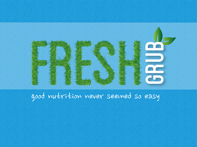 Fresh Grub Logo business eating fresh grub healthy muscle gain nutrition weight loss