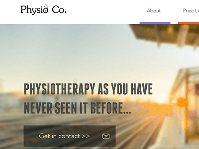 Physio Co Website - Redesign design flat redesign typography ui user interface ux