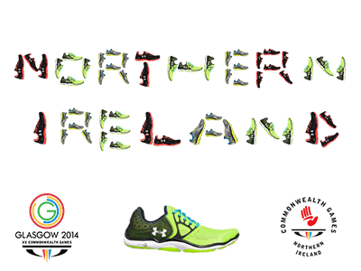 Commonwealth Games Northern Ireland 2014 commonwealth gif glasgow northern ireland running trainers underarmour