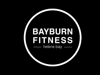 Bayburn Fitness Logo brand design typography website