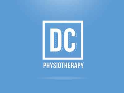 DC Physio Logo blue brand dc design logo physio typography