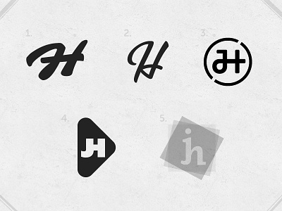 Jh Rebrand athlete fonts harvey jason jh logo profile rebrand simple