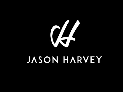 JH - rebrand black brand jh logo typography white