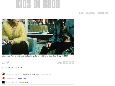 Kids of Dada - Post page blog css html jquery media queries responsive tumblr