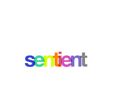 sentient graphics logo sentient type typography vector