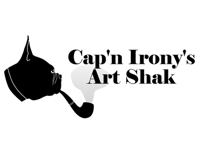 Cap'n Irony Art Shak bulldog coltrane french french bulldog frenchbulldog logo