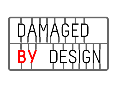 DAMAGED BY DESIGN logo