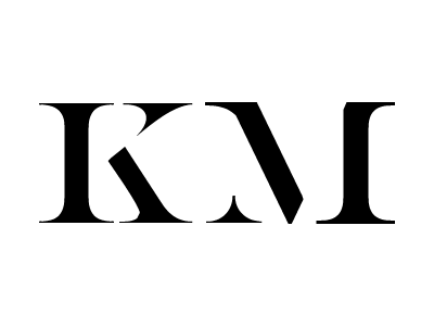 KM Monogram design km logo monogram