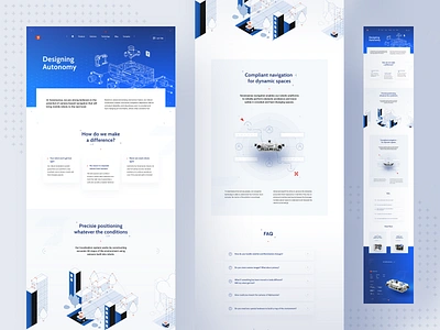 Sevensense - Technology Page 🤖 illustration landing page layout page robot sevensense ui ux web webpage website www