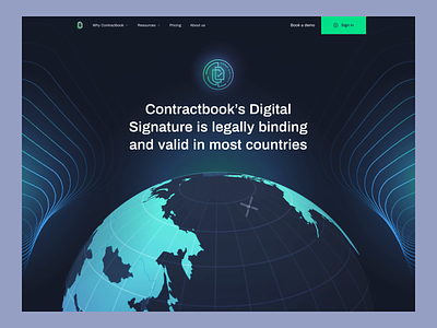 Digital Signatures - Contractbook animation branding contractbook design illustration landing page layout motion design motion graphics ui web website www