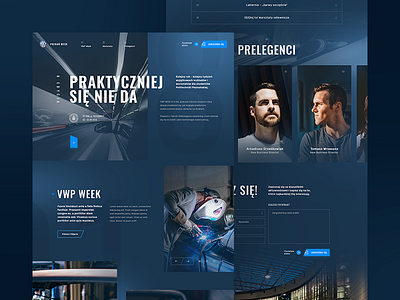 VW Week Poznań Landing landing page layout ui volkswagen web webdesign website www