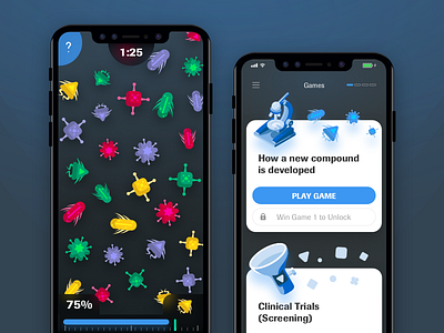 Medicamentum Mobile Game app game interface medicamentum mobile ui ux