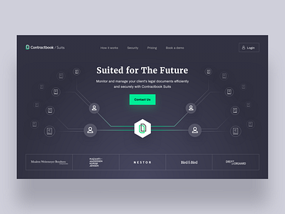 Contractbook Suits contractbook home page landing page layout ui web website www