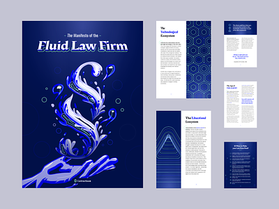 Fluid Law Firm e-book - Contractbook contractbook design document ebook ebook cover illustration layout publication typography vector