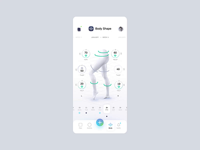 Kulture Athletics - Measure animation app application design fitness interaction kulture minimal mobile product tonik ui ux workout app