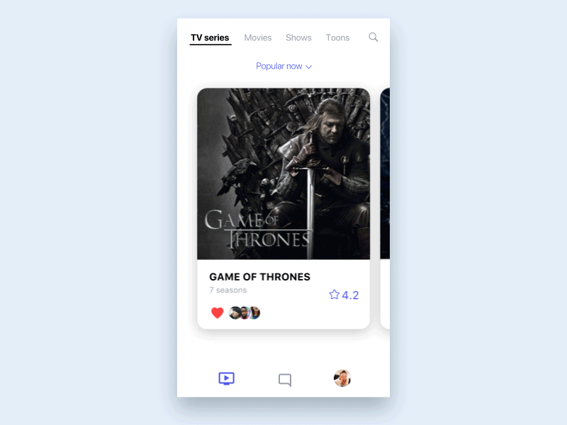 Video on demand app parallax transitions on demand tv on demand fresh ui movie app transitions parallax app ios