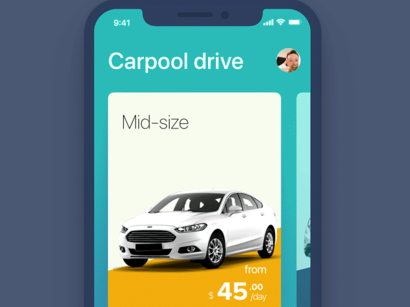 Carpool transitions cards transition cool animation rent a car iphone x car sharing animation gif ride rent map iphonex carpool