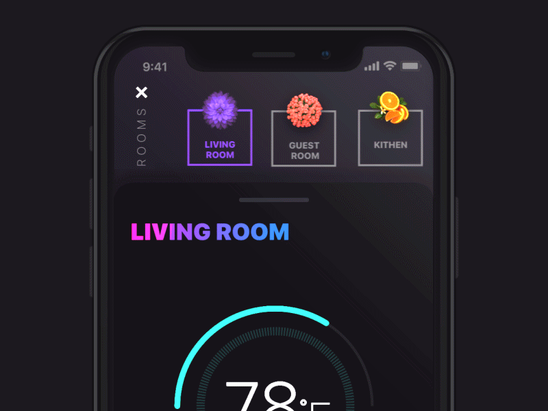 Smart Home Concept animation app application dashboard gif graph iphone x iphonex smart home statistics transition ui
