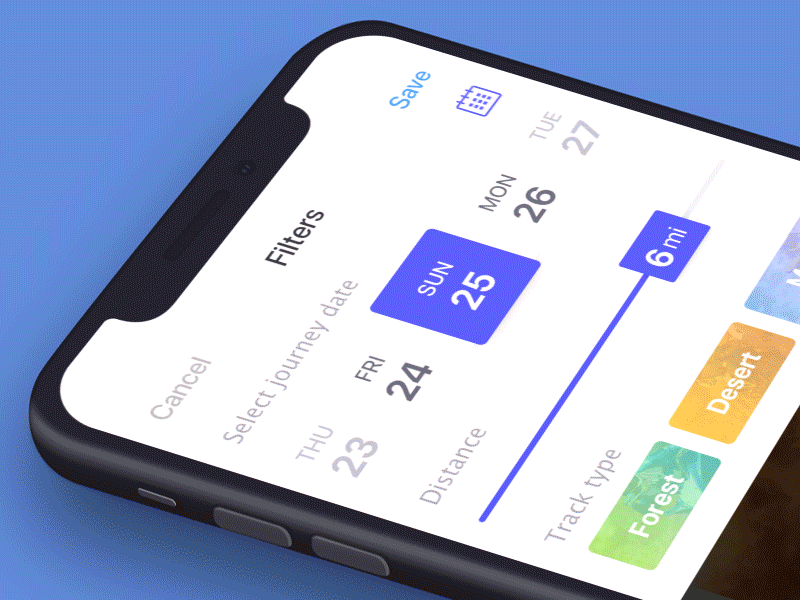 iPhone X exploration fresh ui quad bike iphone x transitions scrolling app ios gif animation iphonex
